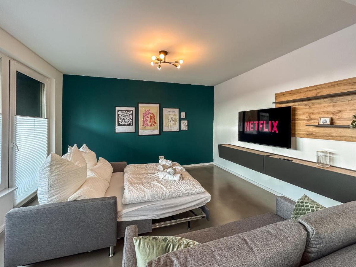 Design-Apartment - Bochum Zentrum - 2 Balkons - 118M2 - Netflix Luaran gambar