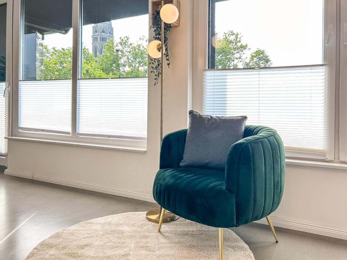Design-Apartment - Bochum Zentrum - 2 Balkons - 118M2 - Netflix Luaran gambar