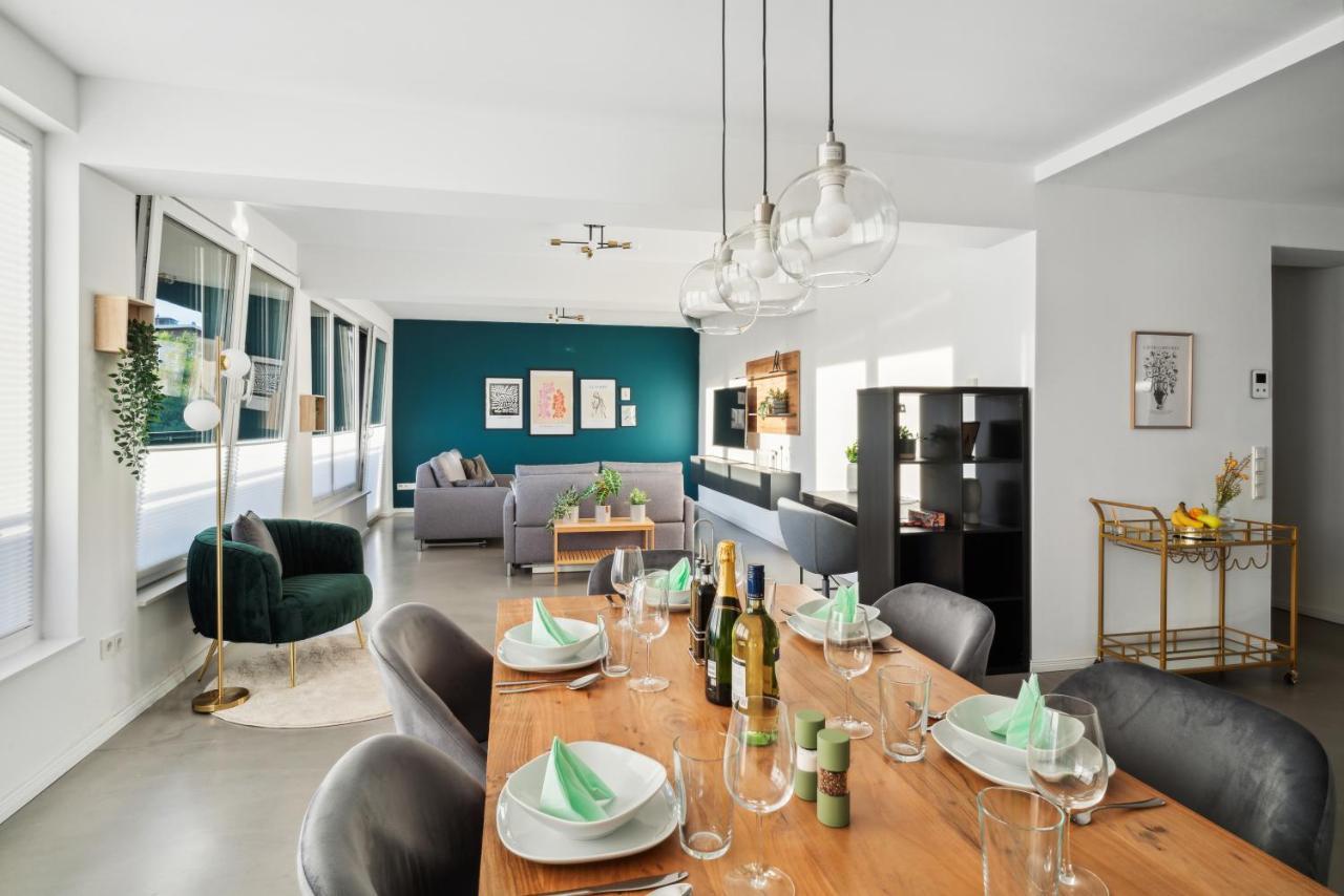 Design-Apartment - Bochum Zentrum - 2 Balkons - 118M2 - Netflix Luaran gambar