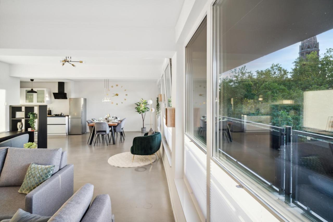 Design-Apartment - Bochum Zentrum - 2 Balkons - 118M2 - Netflix Luaran gambar
