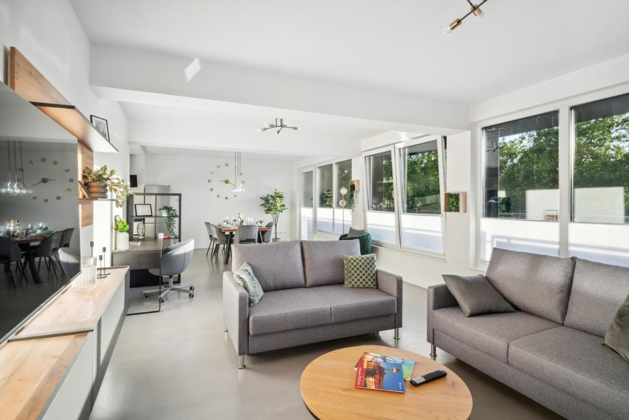 Design-Apartment - Bochum Zentrum - 2 Balkons - 118M2 - Netflix Luaran gambar