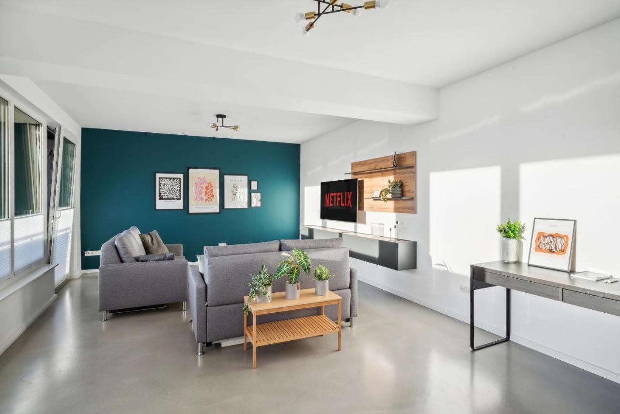 Design-Apartment - Bochum Zentrum - 2 Balkons - 118M2 - Netflix Luaran gambar